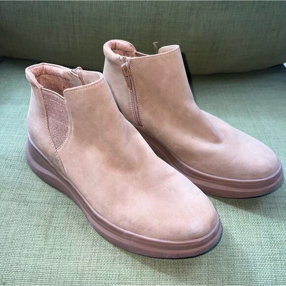 Naturalizer NEW Genn-Swerve Women's Zipper Round Toe Booties Tan Size 5 - Picture 3 of 10